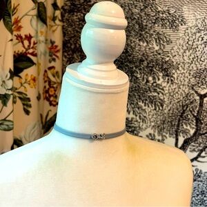 Gray Choker Rhinestone Key Necklace Express